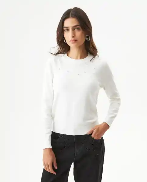 Suéter Shine Femenino Crudo Porcelana Claro Talla XS Chevignon