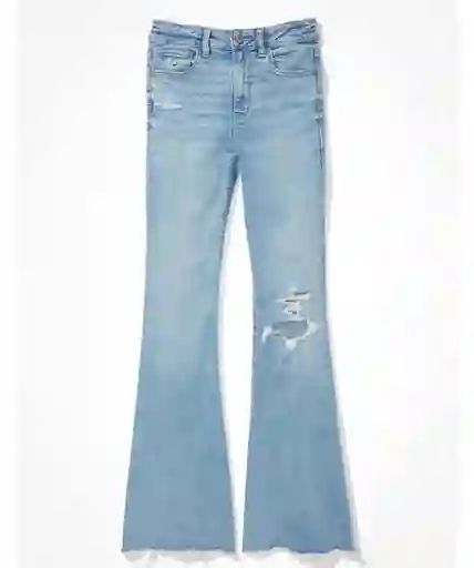 Jean Flare Mujer Azul Claro Talla 10 REGULAR American Eagle