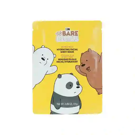 Mascarilla Facial Hidratante we Bare Bears Amarillo Miniso