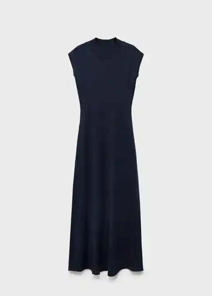 Vestido Pomodore Navy Talla S Mujer Mango