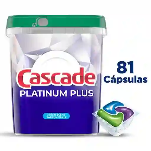 Cascade Platinum Plus Detergente Lavavajillas Actionpacs