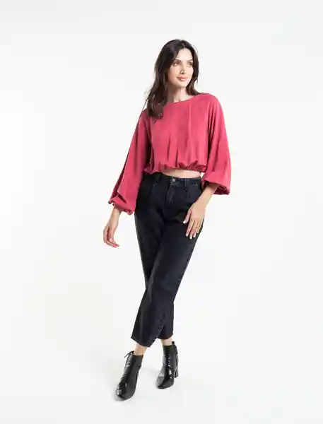  Camisa Qual Rosa Rubor Oscuro Talla L Naf-Naf 