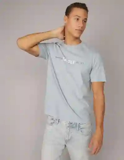 Camiseta Hombre Azul Talla: MEDIUM 4423452 American Eagle