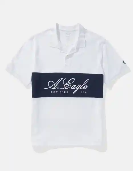 Polo Hombre Blanco Talla X-Large 4570100 American Eagle