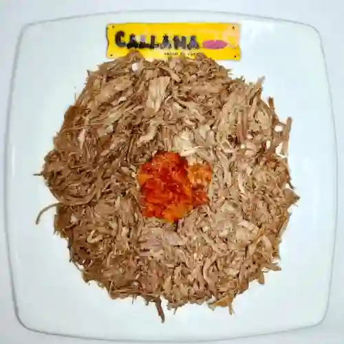 Arepa Carne y Hogao