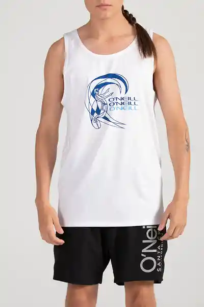 ONeill Camiseta Tank Original Masculina Blanco Talla M