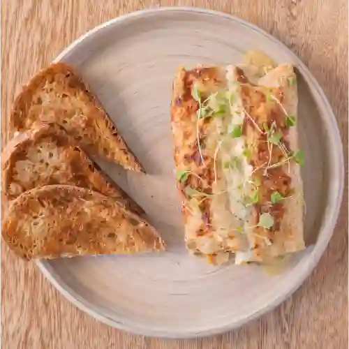 Crepes Integrales Pollo y Champiñones