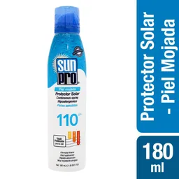 Sun Pro Protector Solar Continuous Spray Sps110 para Piel Mojada