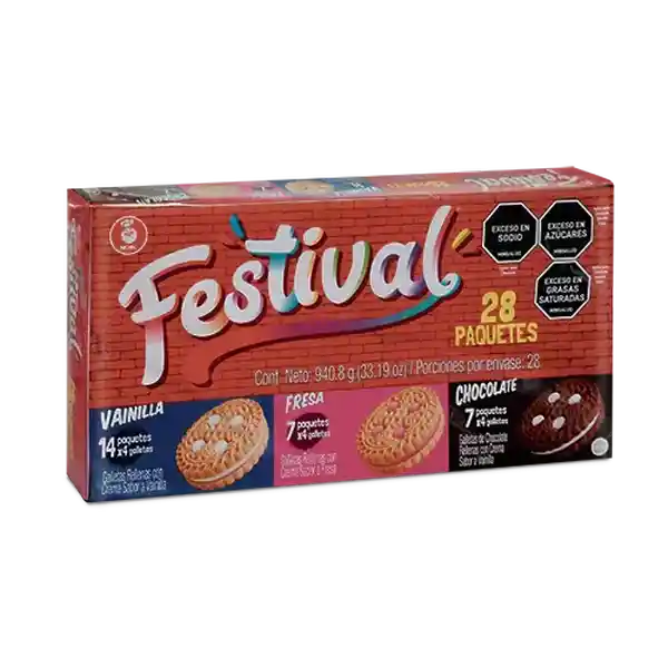 Galleta Rellena Festival Surtida