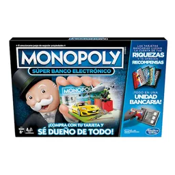 Monopoly Juego de Mesa Banco Electronico Rew