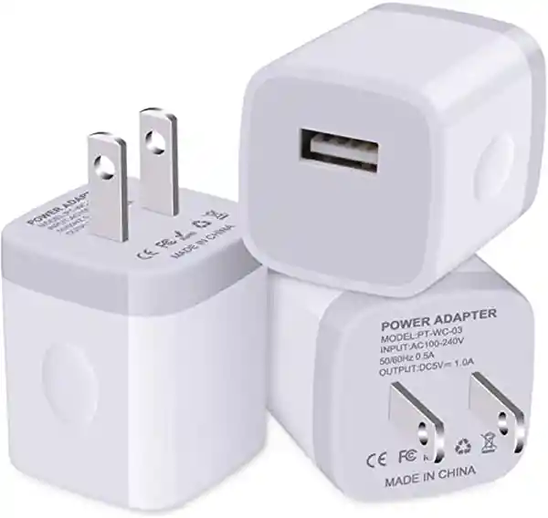 Cargador Solo Cubo USB Charger 2.1 a 1