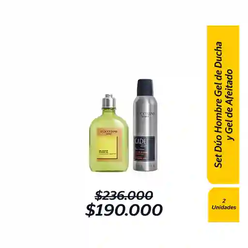 Combo Set Dúo Hombre Gel de Ducha y Gel de Afeitado
