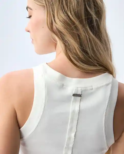 Camiseta Mujer Crudo Talla M 601G006_CRU110606 Americanino