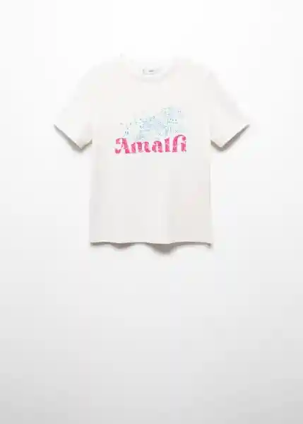 Camiseta Rin Rosa Talla L Mujer Mango