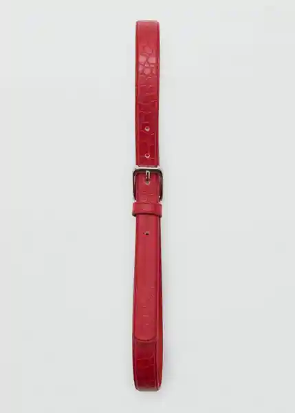 Cinturón Mirta Rojo Talla M Mujer Mango