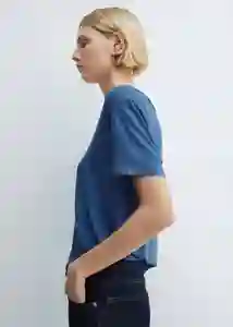 Camiseta Vispi Indigo Talla S Mujer Mango