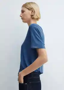 Camiseta Vispi Indigo Talla S Mujer Mango