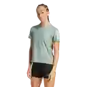 Adidas Camiseta Manga Corta Otr B Tee Correr Mujer Verde Talla L