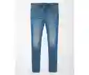 Jean Skinny Hombre Azul Talla 30 x 32 American Eagle