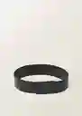 Cinturón Sel Negro Talla M Mujer Mango
