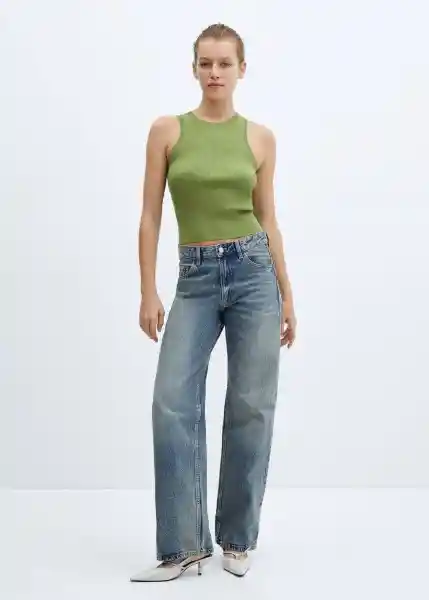 Top Karl Verde Talla S Mujer Mango