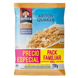 Quaker Cereal Aritos Maíz Avena