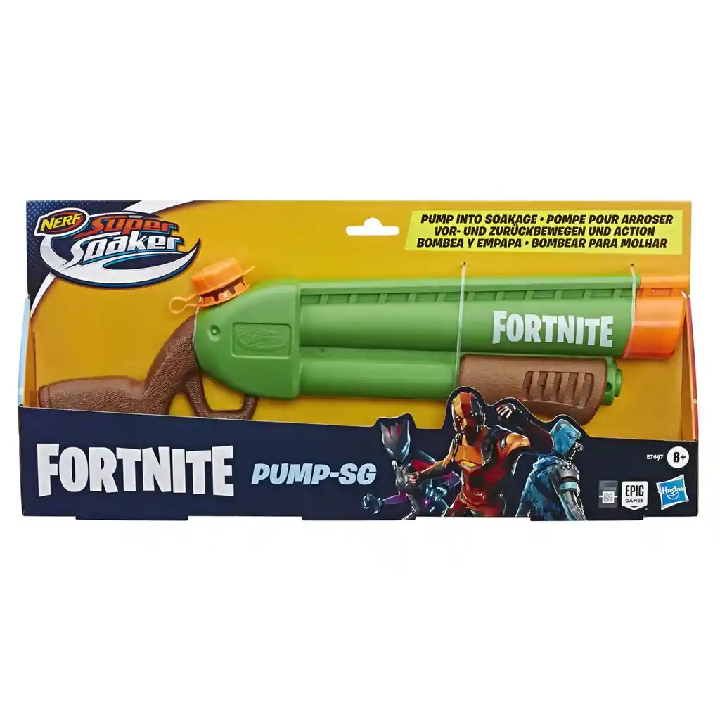 Nerf Lanzador de Agua Super Soaker Fortnite Pump-Sg