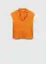 Camisa Sassa Naranja Talla M Mujer Mango