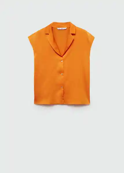 Camisa Sassa Naranja Talla M Mujer Mango