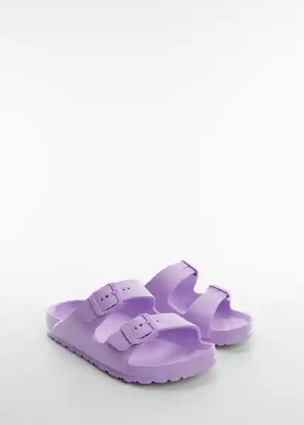 Chanclas Pau Malva Talla 35 Niñas Mango