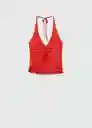 Top Berry Rojo Talla S Mujer Mango