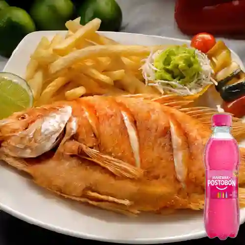 Combo Mojarra Frita + Manzana 250 ml