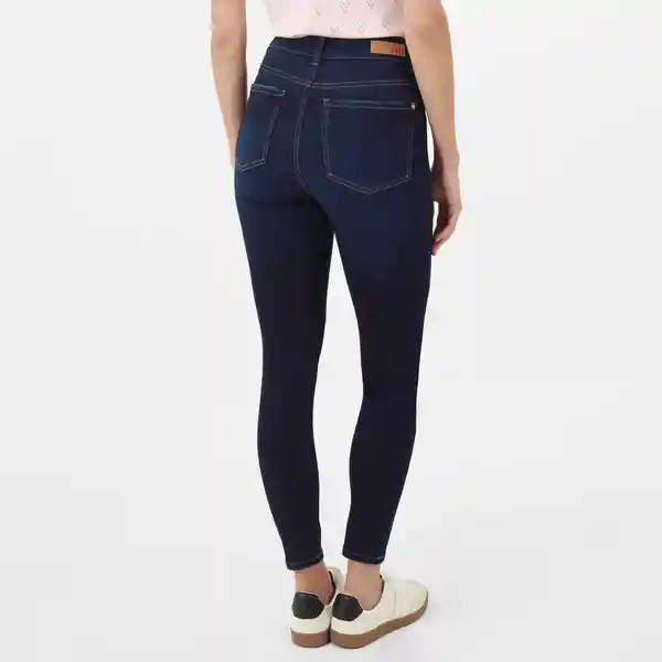 Jean Muse Tiro Alto Bota Skinny Azul Talla 10 - 678315