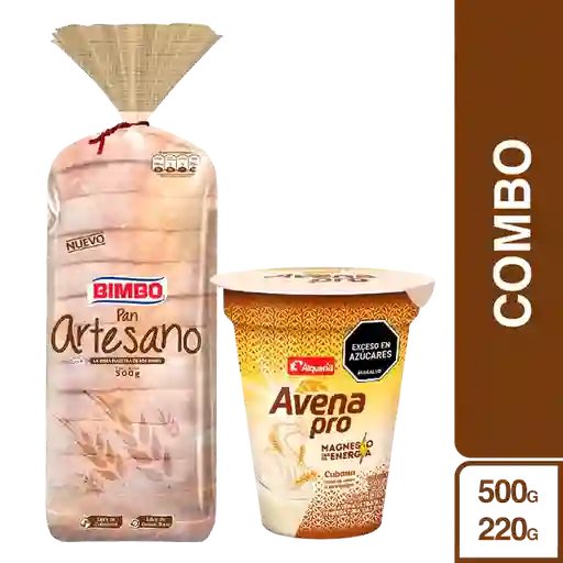 Combo Avena Pro Cubana + Bimbo Pan Artesano