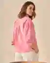 Camisa Rosa Silvestre Medio Talla XS 613G037 Esprit