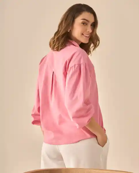 Camisa Rosa Silvestre Medio Talla XS 613G037 Esprit