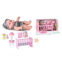 Muã±Eca Bebé Con Cuna Cw Toys Bls-W91