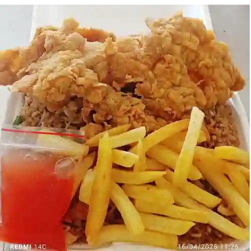 Arroz Chino 2 Personas+chuleta de Cerdo