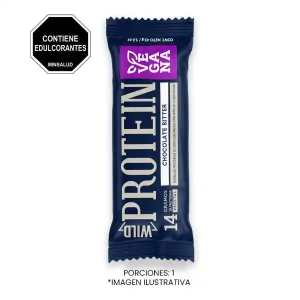 Wild Protein Barrita de Proteina Chocolate Bitter