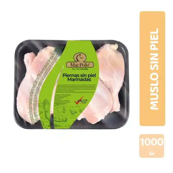 Pierna de Pollo Sin Piel Marinada