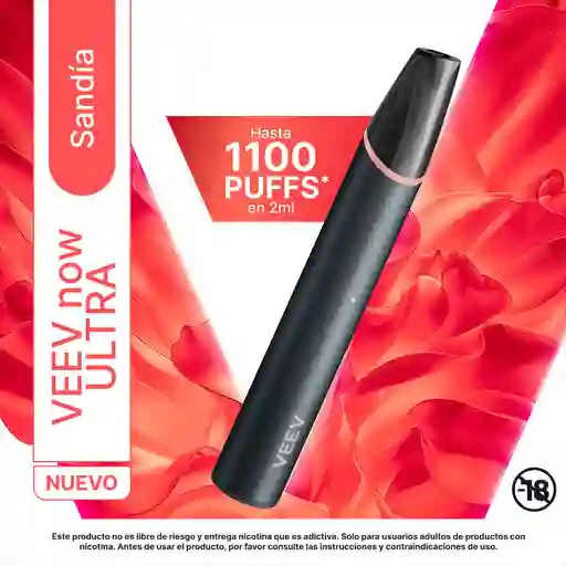 VEEV now ULTRA Sandía. Hasta 1100 PUFFS en 2ml