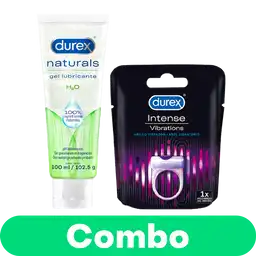 Combo Durex Lubricante Naturals + Durex Anillo Vibrador