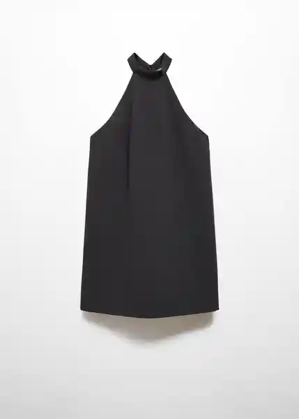 Vestido Bobiet Negro Talla 18 Mujer Mango