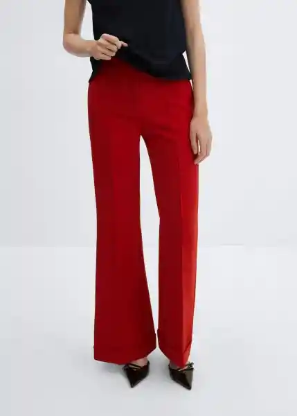 Pantalón Bela Rojo Talla 40 Mujer Mango