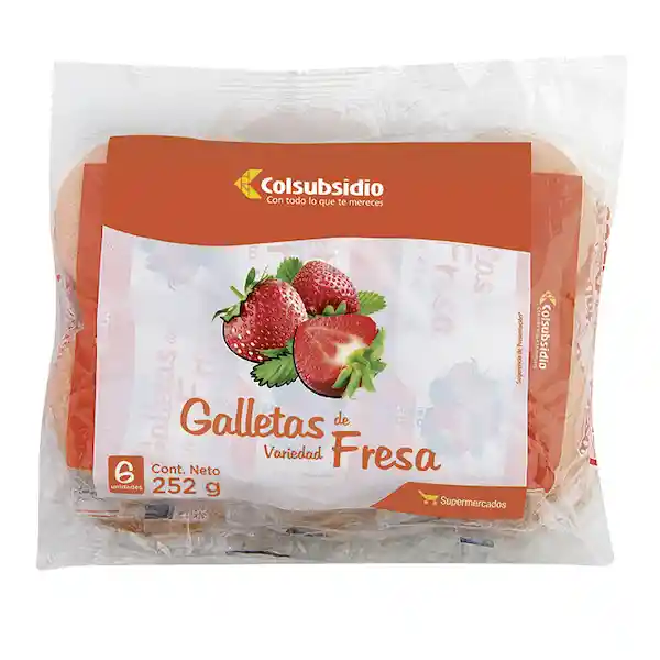 Galleta Fresa Colsubsidio 6 Und