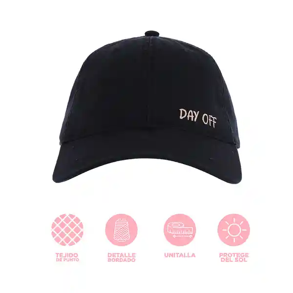 Gorra de Béisbol Day Off Serie Negro Miniso
