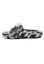 Sandalias Yezy Unisex Negro-Blanco Talla 38 Tellenzi