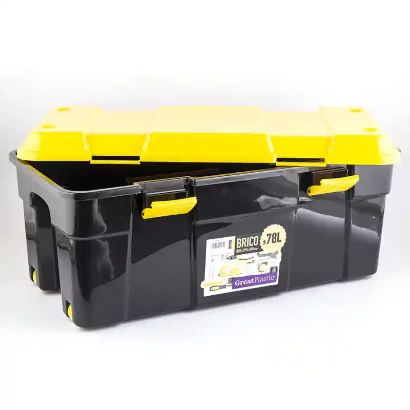 Great Plastic Caja Organizadora Bricho Negro 78 Lt 4272