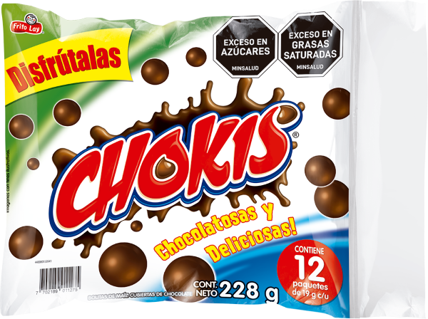 Chokis Bolita de Maíz Sabor Chocolate 228 g
