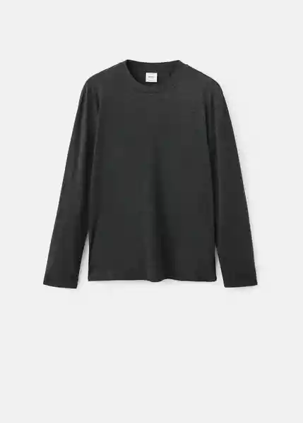 Camiseta Castell Gris Oscuro Vigore Talla S Hombre Mango